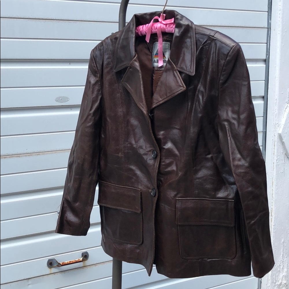 vintage leather jacket